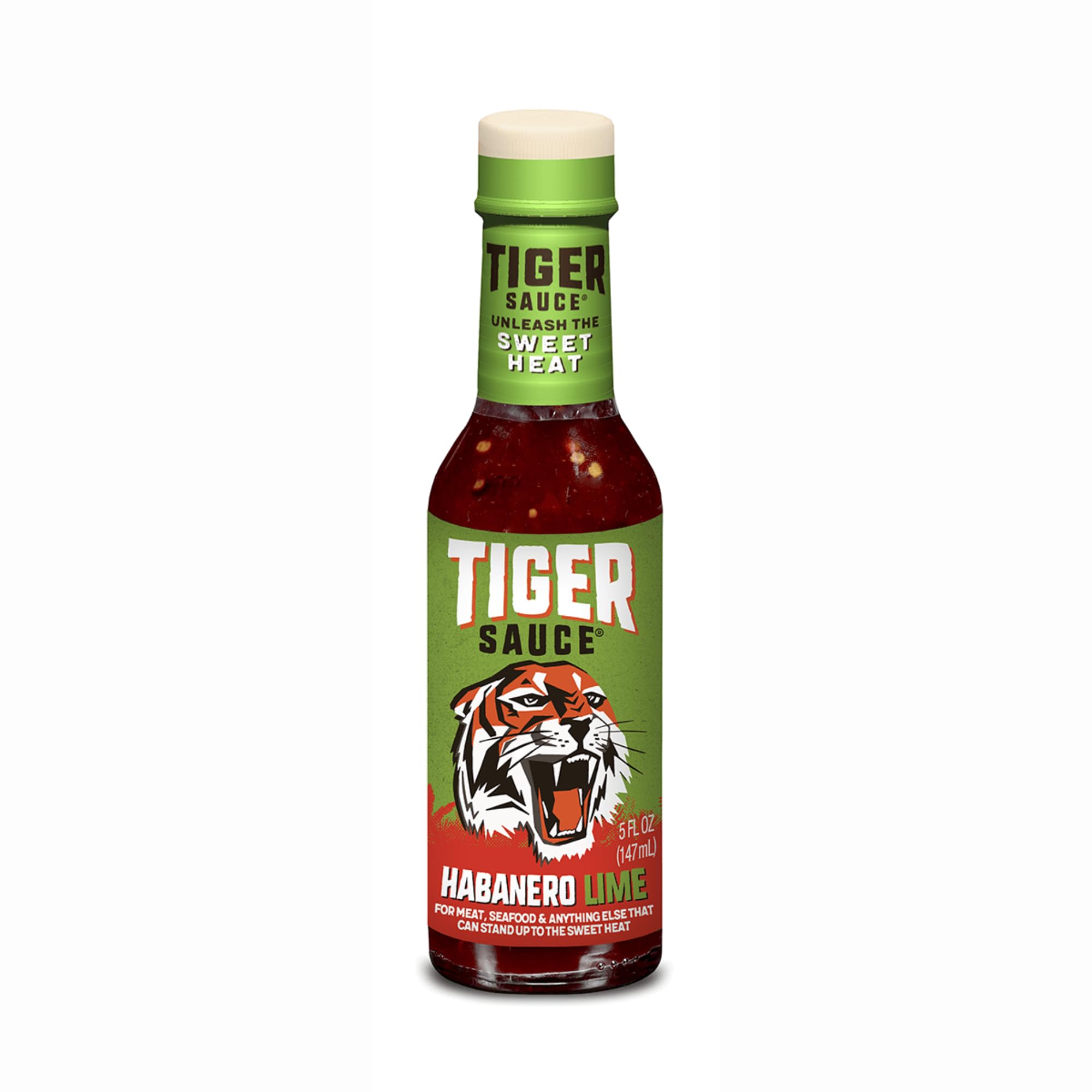 Amazon.com : Tiger Sauce Habanero Lime Spicy Hot Sauce, 5oz Bottle