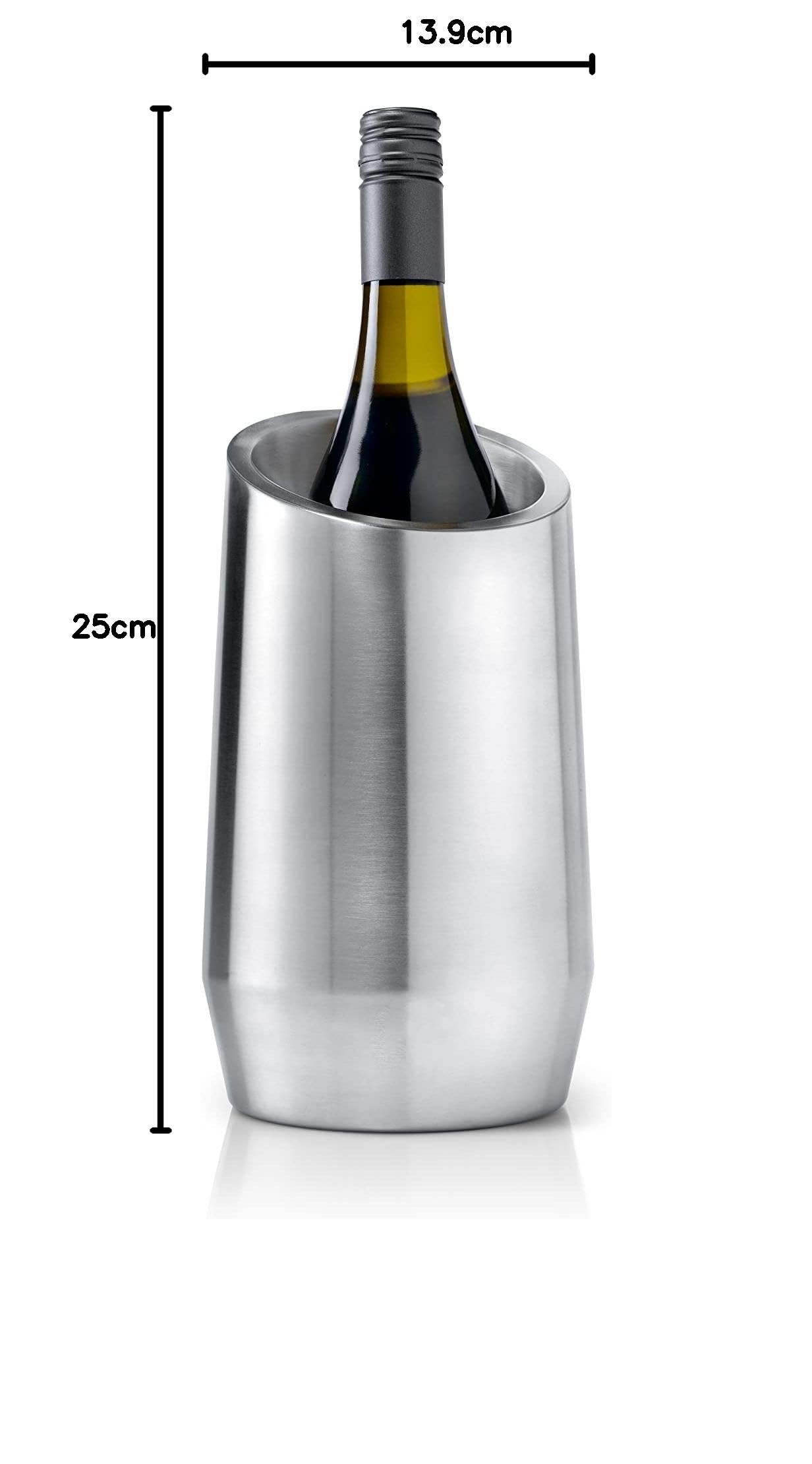 Enfriador botellas- doble pared inox.