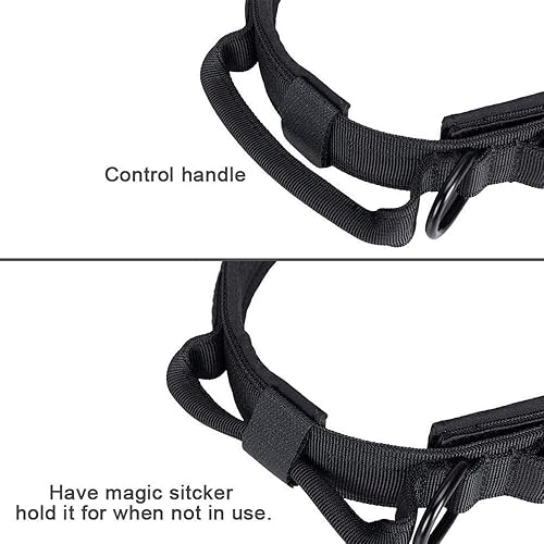 Miniatura 15 de Collar de perro personalizado, collar táctico ajustable resistente con asa para perros medianos y grandes (camuflaje del desierto, mediano