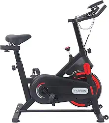 Bicicleta Ergométrica Spinning Silenciosa com Roda de Inércia 10Kg, Ajuste de Intensidade e Monitor Digital – Bike de Exercício Profissional, Ideal para Exercícios em Casa - Cardio Fitness e Emagrecimento