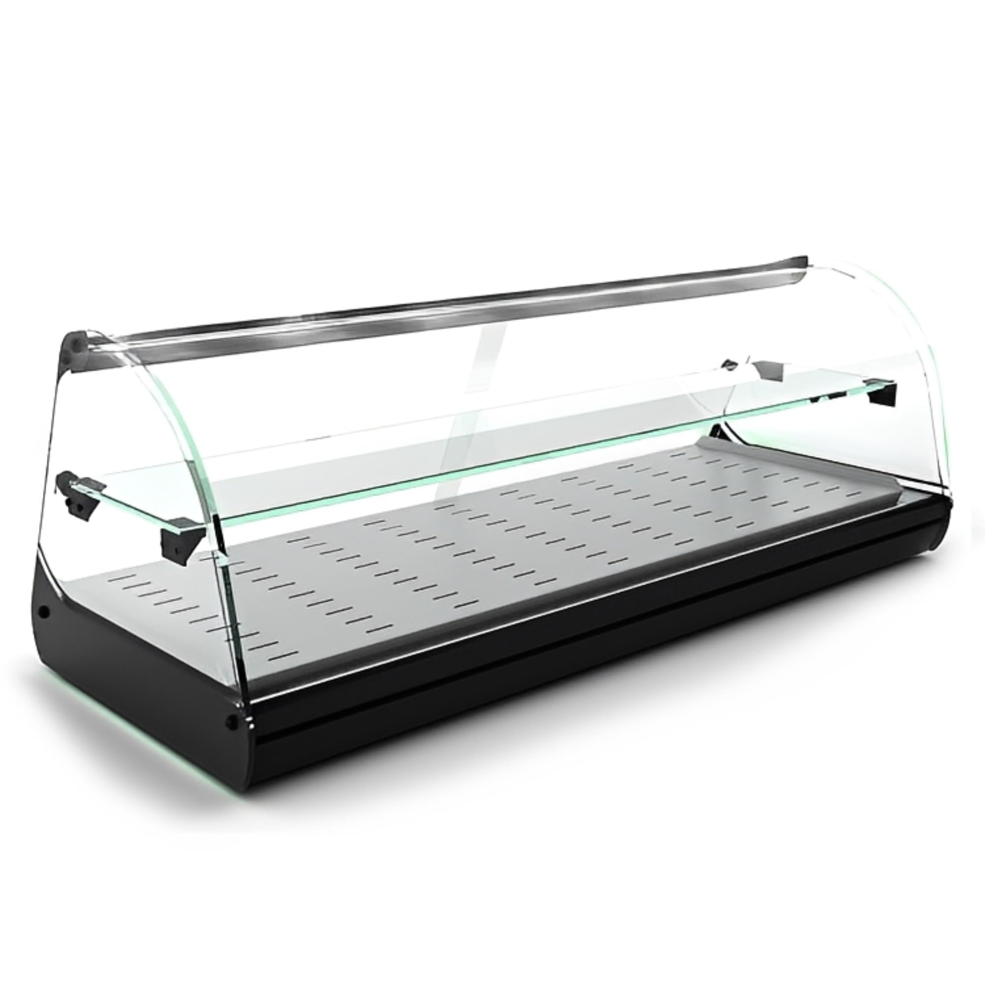 Vetrina riscaldata per tapas WORLDMAI x SAYL, 119 x 39 cm, 2 livelli e vasca piana per ristorazione. Espositore da banco a calore secco, senza LED.