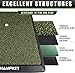 CHAMPKEY Premium Synthetic Turf Golf Hitting Mat | Heavy Duty Rubber Base Golf Practice Mat | Come with 1 Rubber Tee and 9 Plastic Tees (S (8.5