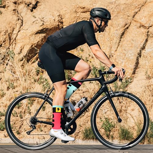 Miniatura 3 de In S H Ock Barcelona Calcetines De Deporte Para Hombre Y Mujer - Calcetines Largos Sin Costuras - Ideales Para Ciclismo, Running, Pádel, Baloncesto Y Entrenamientos Diarios Epic Ray