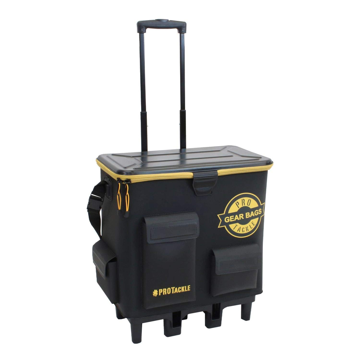 Angelsee-Trolley - wasserdichte Eva Angeltasche mit 51L Stauraum, Abnehmbarem Transportsystem und Sitzmöglichkeit bis 100kg