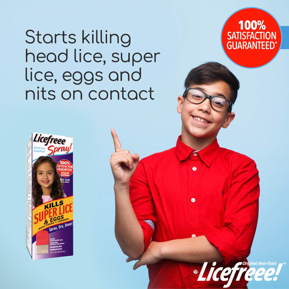 Tec Labs Licefreee Spray Head Lice Spray Includes Professional Metal