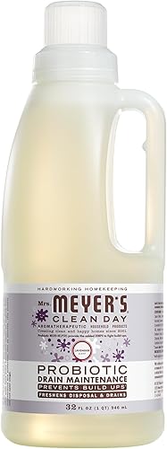 MRS. MEYER'S CLEAN DAY Líquido de mantenimiento de drenaje probiótico, lavanda, refresca los desechos y drenajes, 32 onzas líquidas