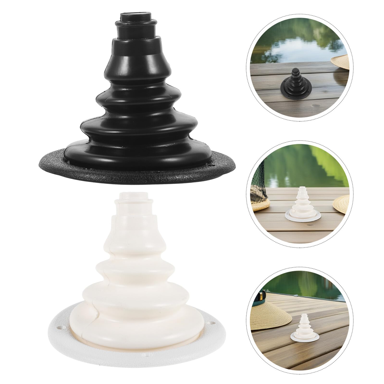 WOONEKY 2 Pezzi Guaina Cavo Barca in Silicone Flessibile Protettore Cavo Sterzo Resistente Uv e Acqua Salata per Yacht Barche da Pesca e Rv Copertura Passacavo Facile da Installare