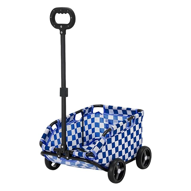 funrautz Cochecito para perros de 4 ruedas, transportador portátil para gatos y perros pequeños a medianos