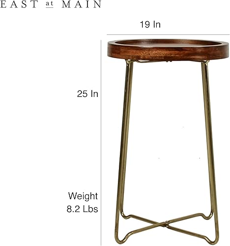Miniatura 3 de East at Main Aria - Mesa superior de madera maciza de mango (mesa lateral)