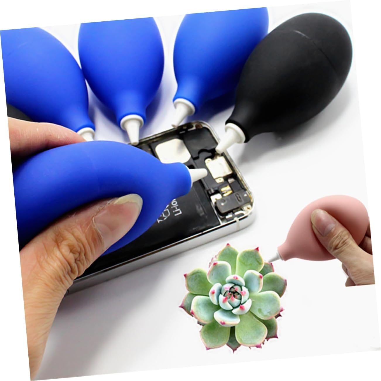 DOITOOL 4pcs Clean Blowing Balloon Compressed Air Duster for Camera Computer Lens Suction Bulb Suction Cleaner for Home Store