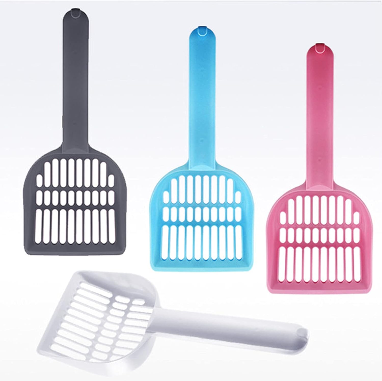 Cat Litter Scoops Cat Litter Scoop, Lightweight, Keeps Litter-Box Neat and Odorless, Pet Cleaning Supplies, Poop Shovel, Plastic Cat Litter Shovel(Blue)