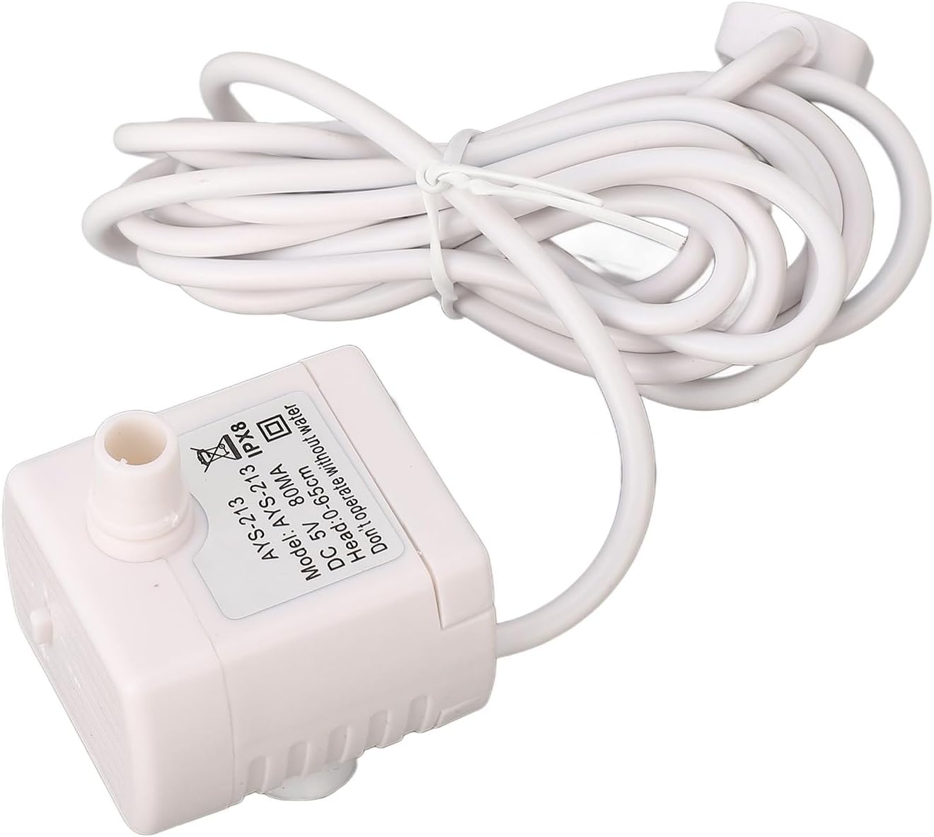 Cat Fountain Pump, USB Powered DC Brushless Water Fountain Motor Pump Ultra Quiet Electric