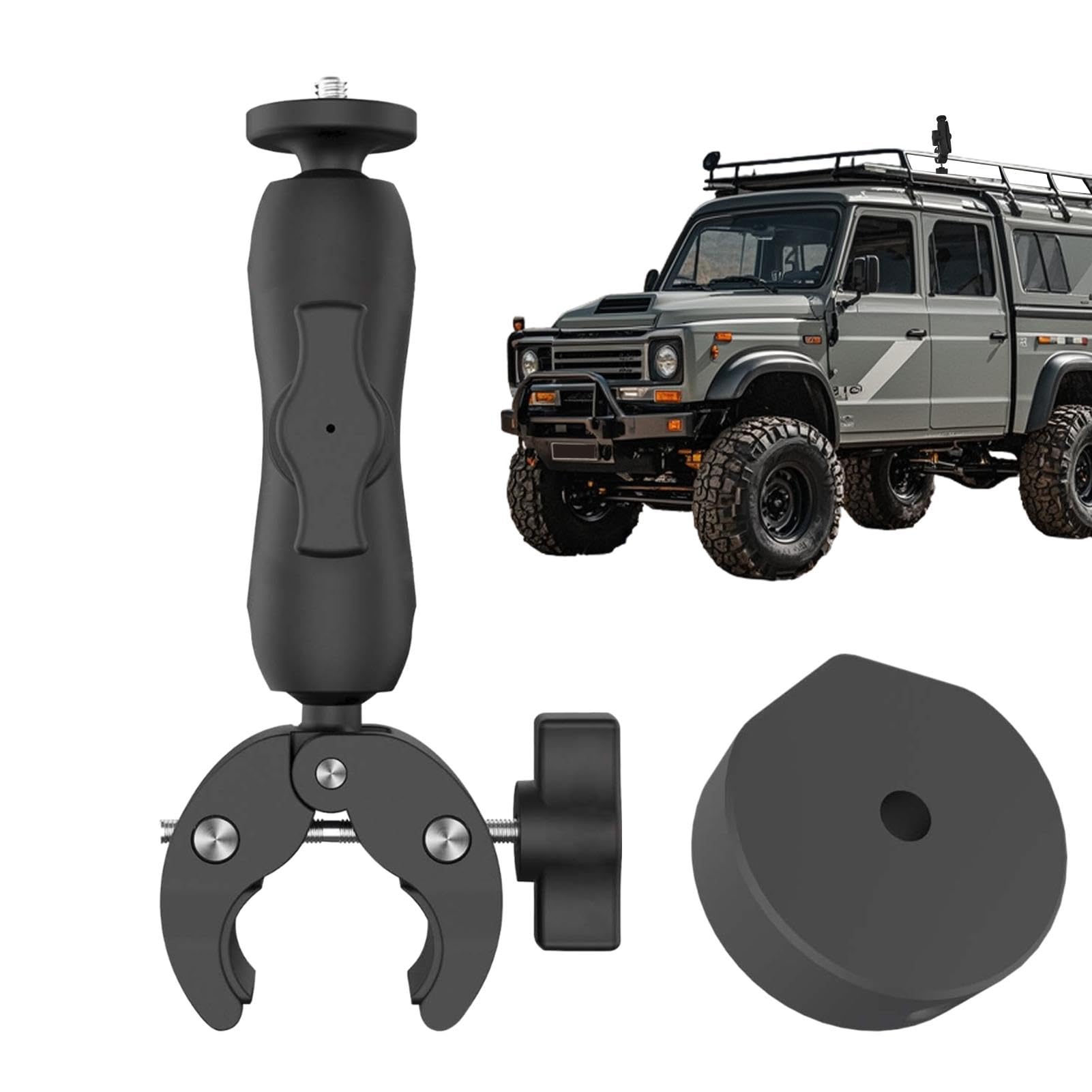 Petit support de toit, adaptateur de toit de voiture portable, adaptateur de toit réglable, support d'échelle de camping-car, support de toit sur poteau, support d'amplification de signal, adaptateur