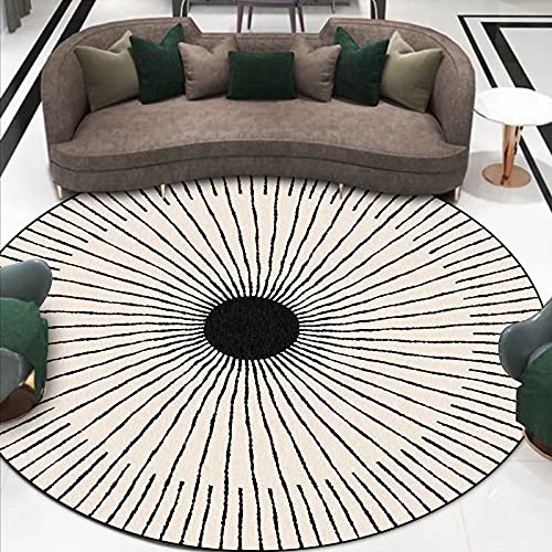 Tapis de sol géométrique rond 120cm pour protéger le sol des chaises
