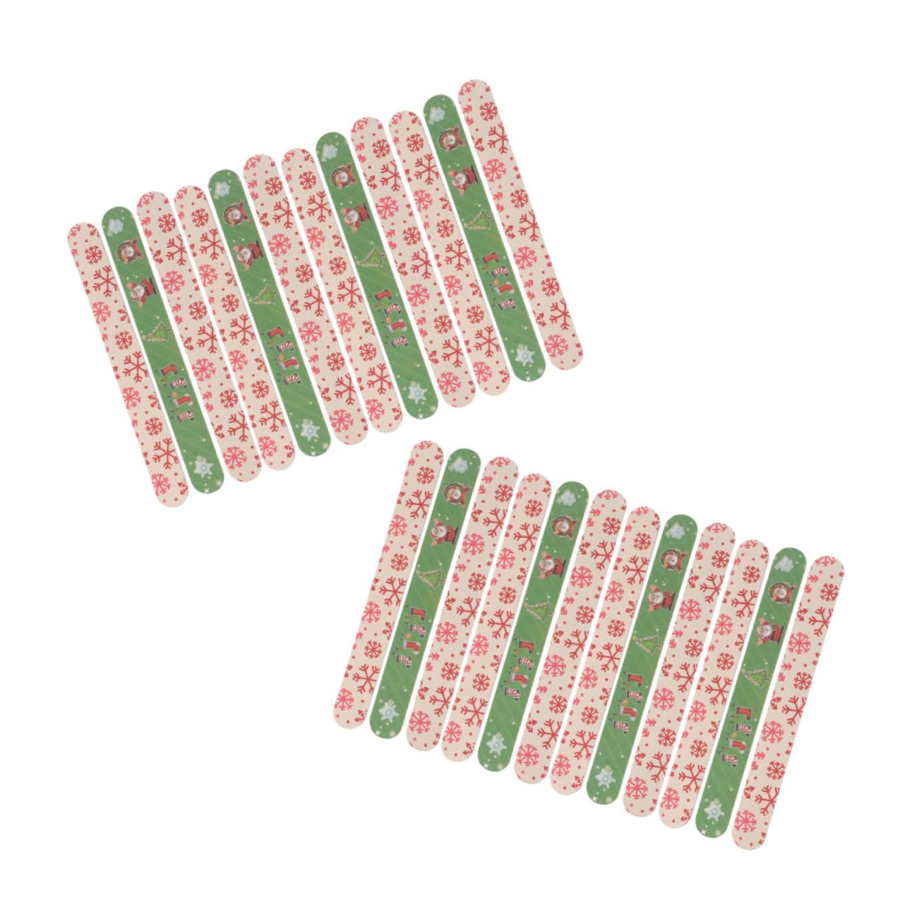 minkissy 120stücke Weihnachtsmotiv Nagelfeilen Eva Nagelfeilen Für Maniküre Und Pediküre Handheld Nagelpflegewerkzeuge Mit Kreativen Designs Für Natürliche Und Künstliche Nägel