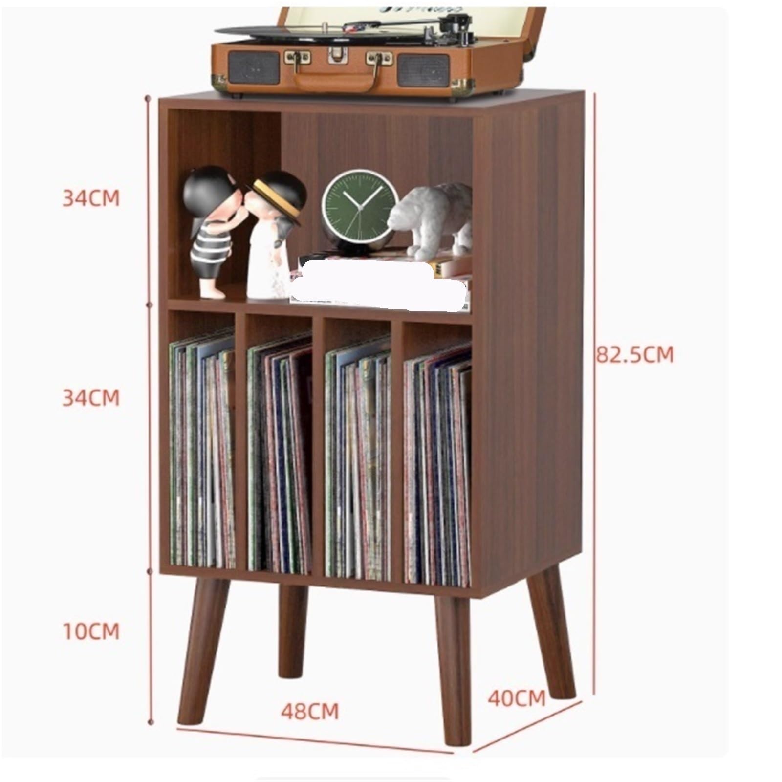 Stojak Na Płyty Gramofonowe Drewniany Stojak Na Gramofon LP, Uchwyt Płyty Winylowe, Organizer Stół, Klasyczny Pliki, Książki Do Przechowywania Książki