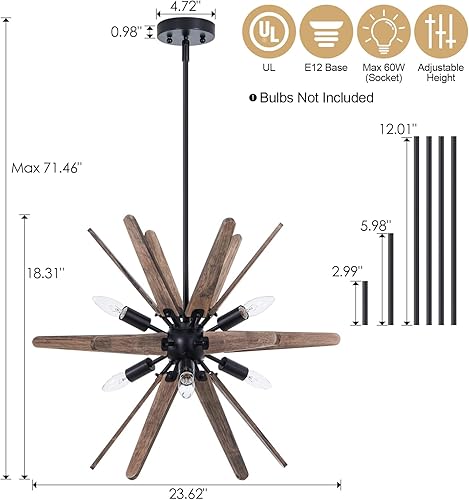 Miniatura 7 de Candelabros Sputnik y luz semi empotrada