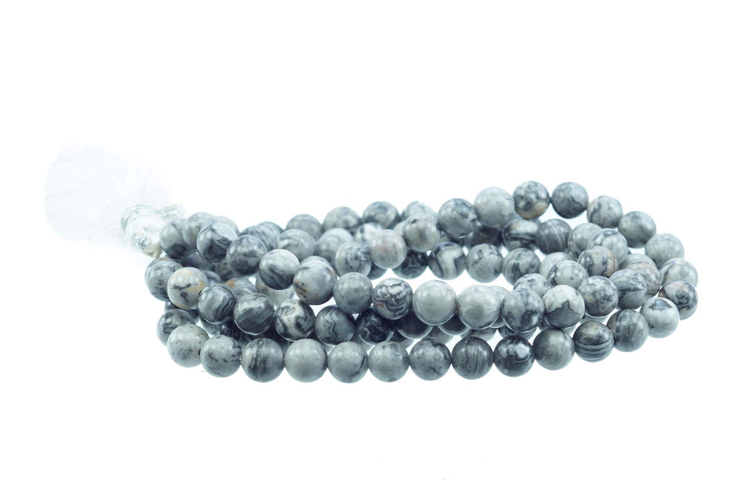 SS Gems And RudrakshaShop Map Multicolour 108 Beads Stone Unisex Mala