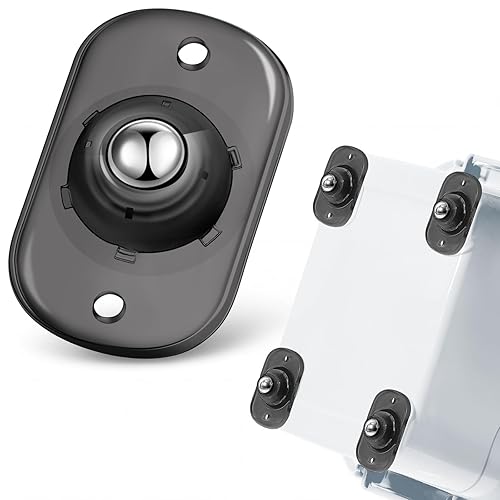 Miniatura 17 de Honoson - 48 ruedas giratorias autoadhesivas para electrodomésticos, deslizadores, universales, giratorias de 360°, para cocina pequeña