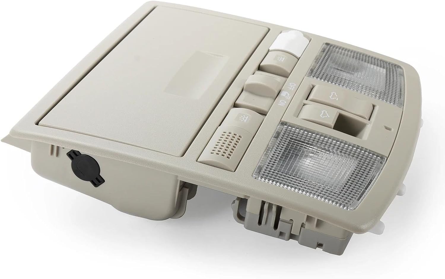 Car Reading Switch Glasses Case Accessories Sunroof Switch Grey Overhead Console with Light, for Mazda 6 2009-2013 GS4C-69-970D-75 GS4C69970D75Roof Reading Light