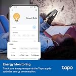 Tapo TP-Link Smart Light Bulbs - Natural Daylight, Dimmable, Compatible w/Alexa and Google Home, A60 Bulb/E27 Base, 60W Equivalent, 800LM CRI>90, 2.4GHz WiFi Only, No Hub Required, L520E(4-Pack)