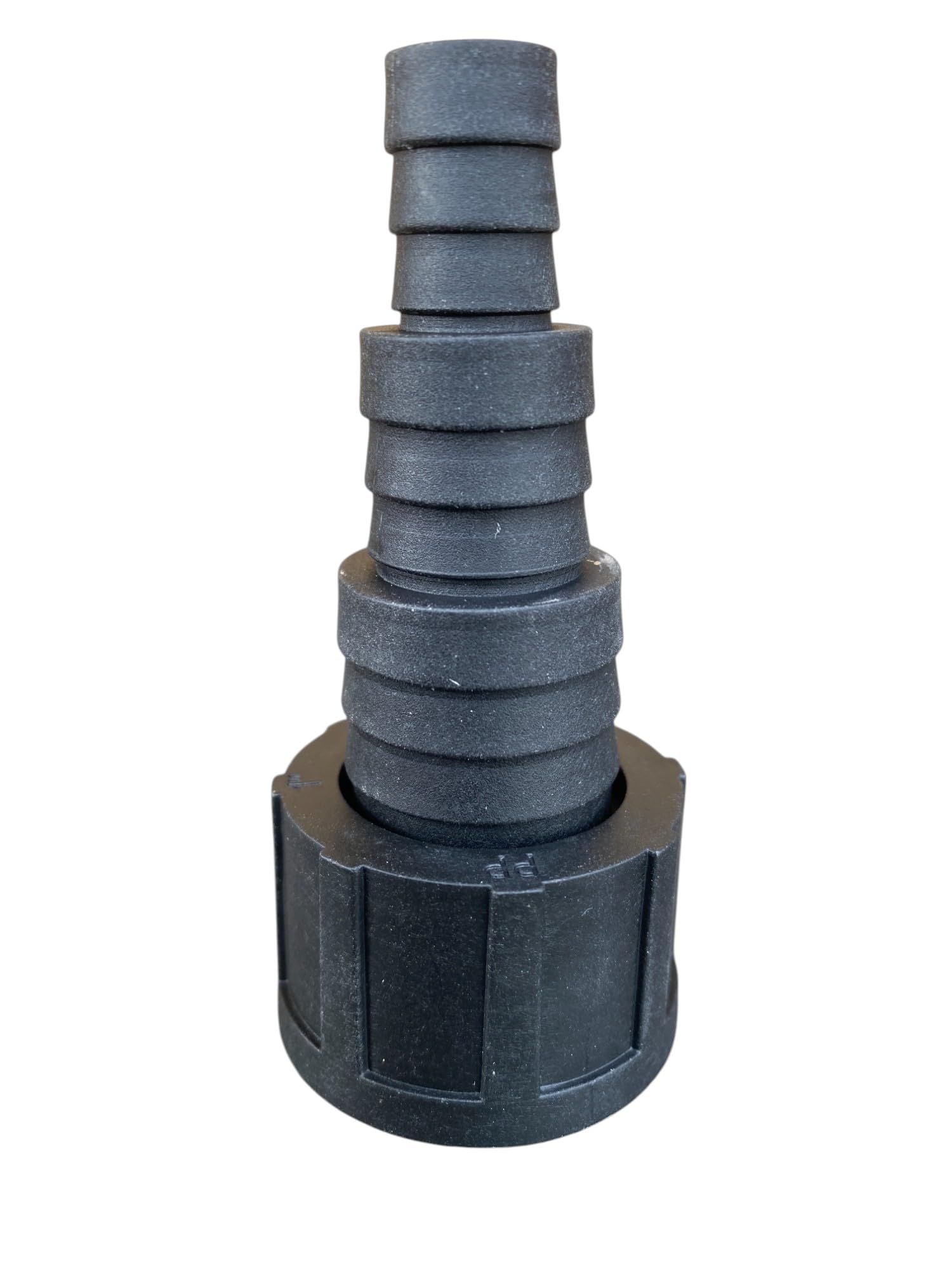 Cost Wise Black Multi Size Hose Tail Connectors For Corrugated Pond Pipe(Range Of Sizes) Sent From Uk! (1" Bspf-13,20,25Mm) 1" Bsp Thread Will Measure 33.3Mm Across The Thread