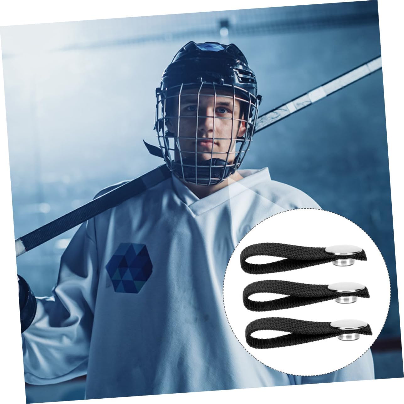 Detachable Chin Strap for Hockey Helmet 3pcs Replacement Chin Straps for Enhanced Safety Adjustable and Compatible Hockey Helmets