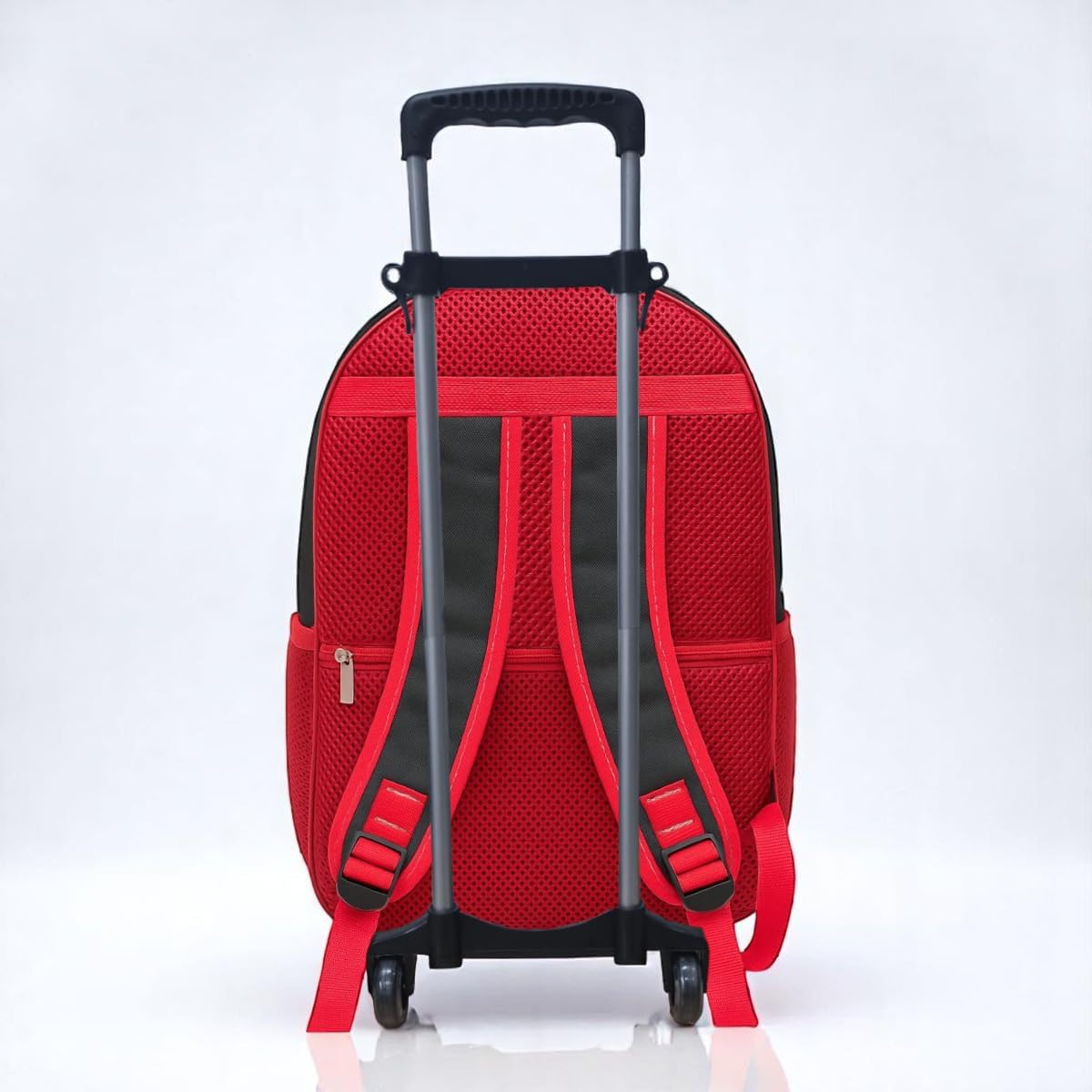 Kit Mochila de Rodinha Escolar Aranha Infantil Masculino + Lancheira Transversal + Estojo Duplo Menino