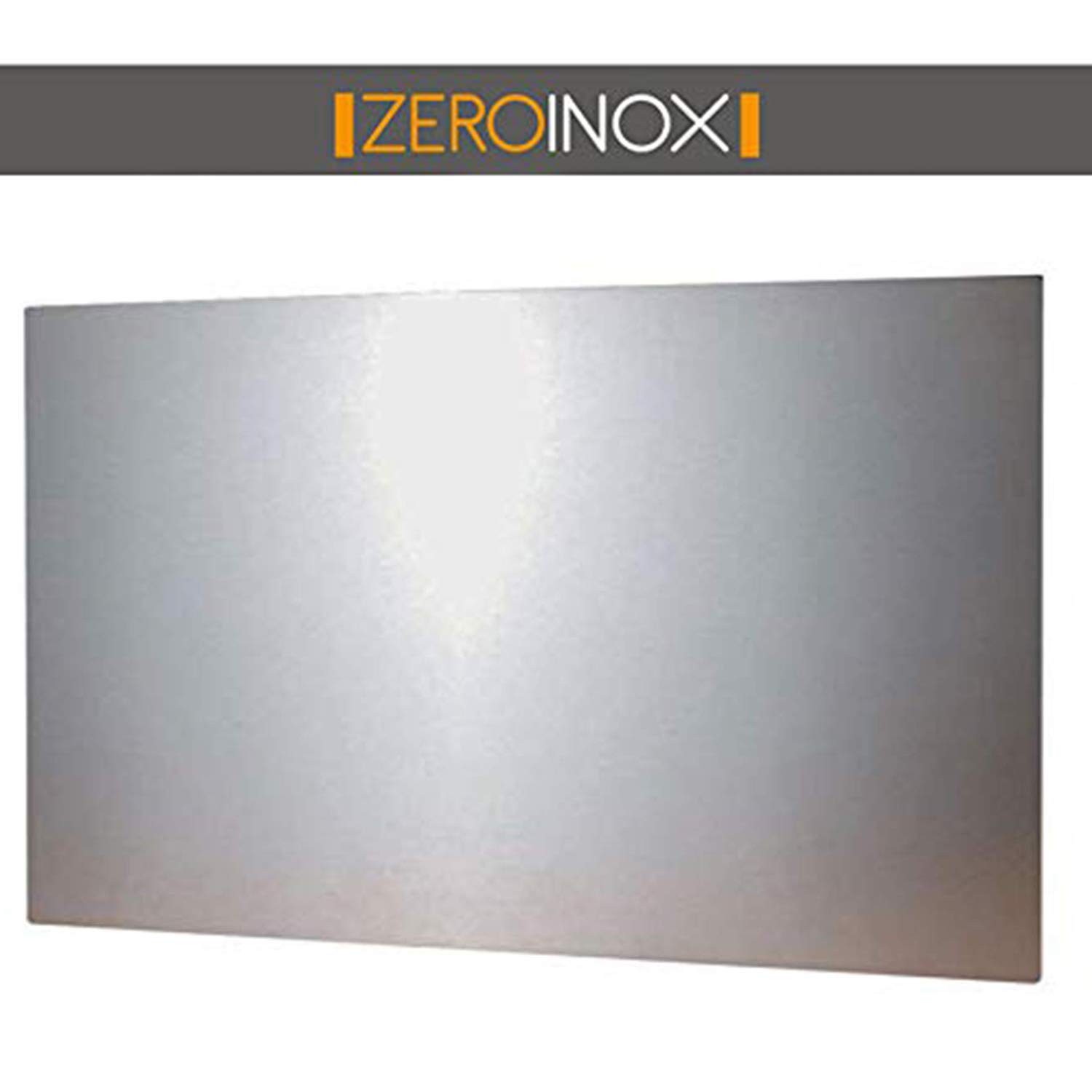 ZeroInox Pannello Paraschizzi in Acciaio Inox Aisi 304 Ideale per la Protezione delle pareti della Cucina (80 x 50 CM)