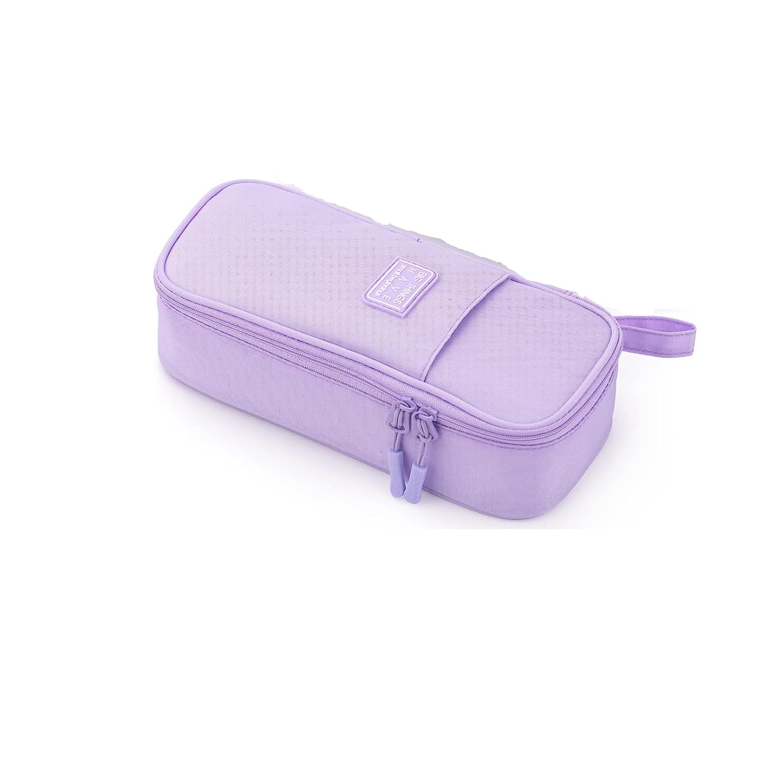 Durable Pen Pencil Case, Big Storage Pen Pouch Bag, Large Capacity, with Strong Zippers Pulls, Sturdy and Durable, for School Supplies Office College Teen Girls Adults, Purple