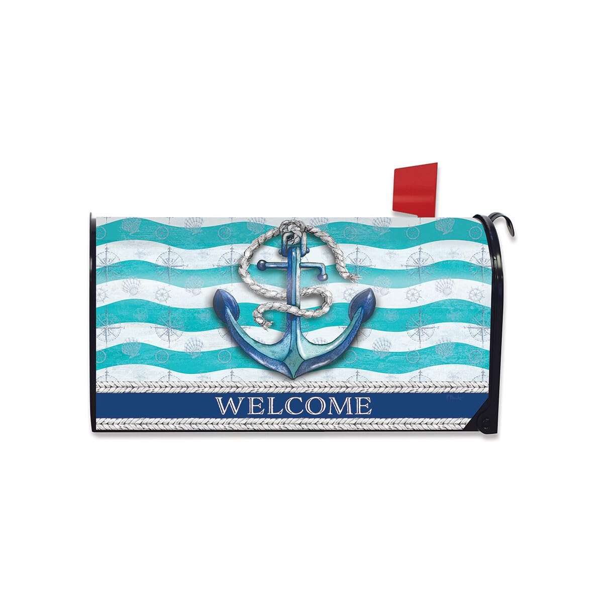 Briarwood Lane Everyday Mailbox Cover - Standard Size - Welcome Anchor Mailbox Cover