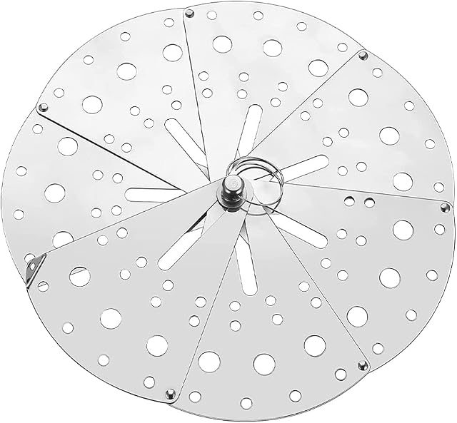 HEMOTON Spill Stopper Lids Boil Over Safeguard Anti Spill Lid Cover Expandable Drop Lids Overflow Stopper Lid Adjustable Spill Stopper Lid for Pans and Pots Boil Silver
