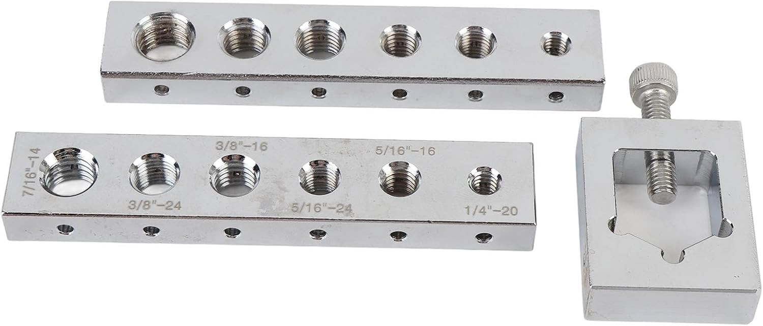 Safety Wire Drill Guide Set, Carbon Steel High Hardness Metric Drill Jig Tool with Upgraded Performance for Automotive and Mechanical Industries