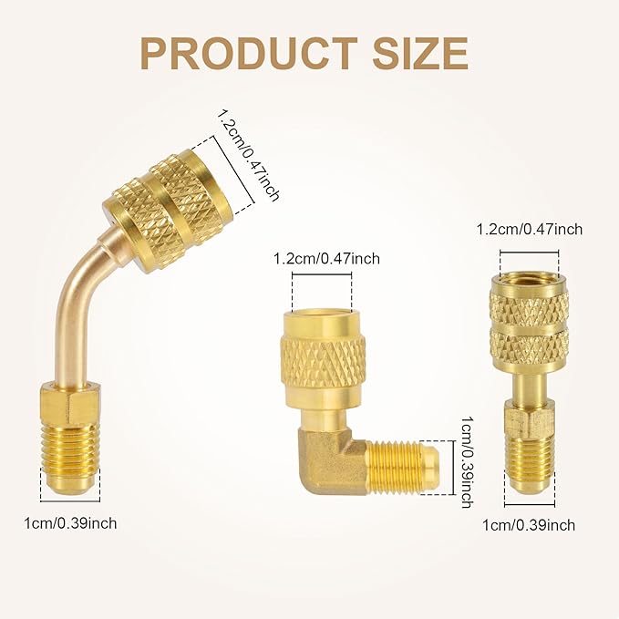 Adaptador R410A lasuroa 3 piezas para mini split sistema HVAC miniatura 2