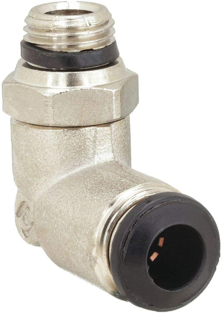 Swivel Elbow, 90 Deg, 8mm Tube Sz, PK5