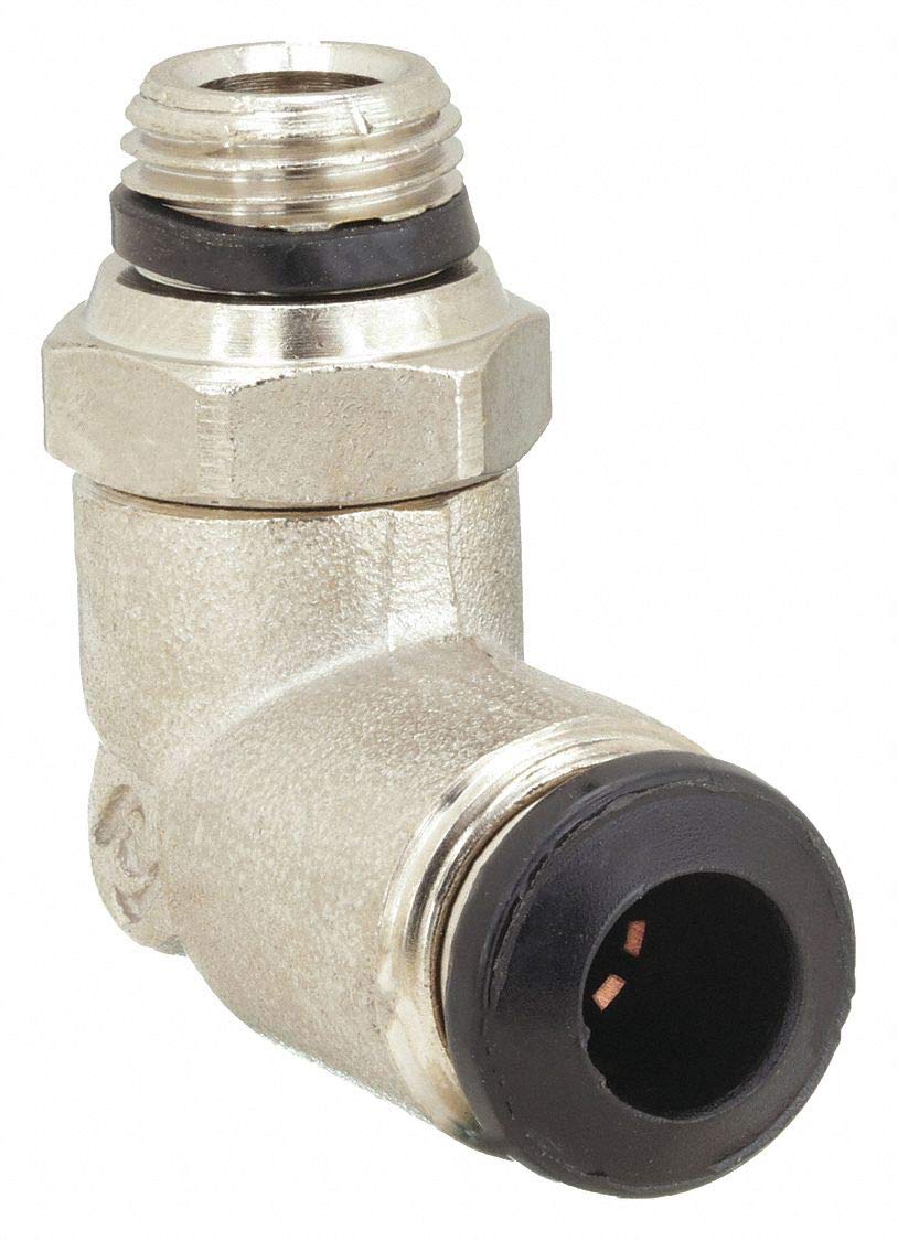 Swivel Elbow, 90 Deg, 8mm Tube Sz, PK5