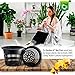 6 inch Net Pots Heavy Duty Round Cups Wide Rim Design - Orchids • Aquaponics • Aquaculture • Hydroponics Slotted Mesh (Cz All Star 10 Black Pots)