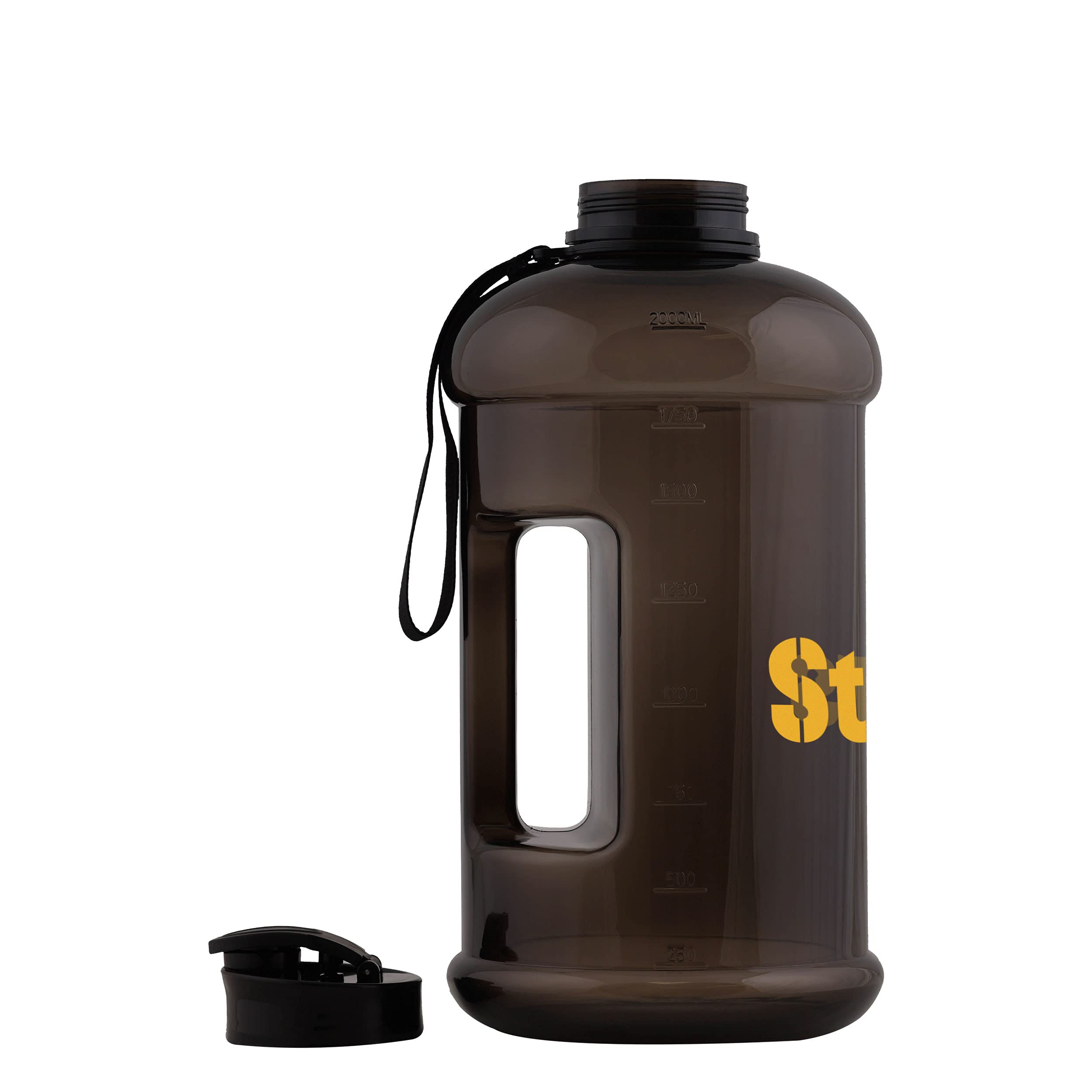FOCO Pittsburgh Steelers NFL Sportflasche, groß, Team-Farbe, transparent
