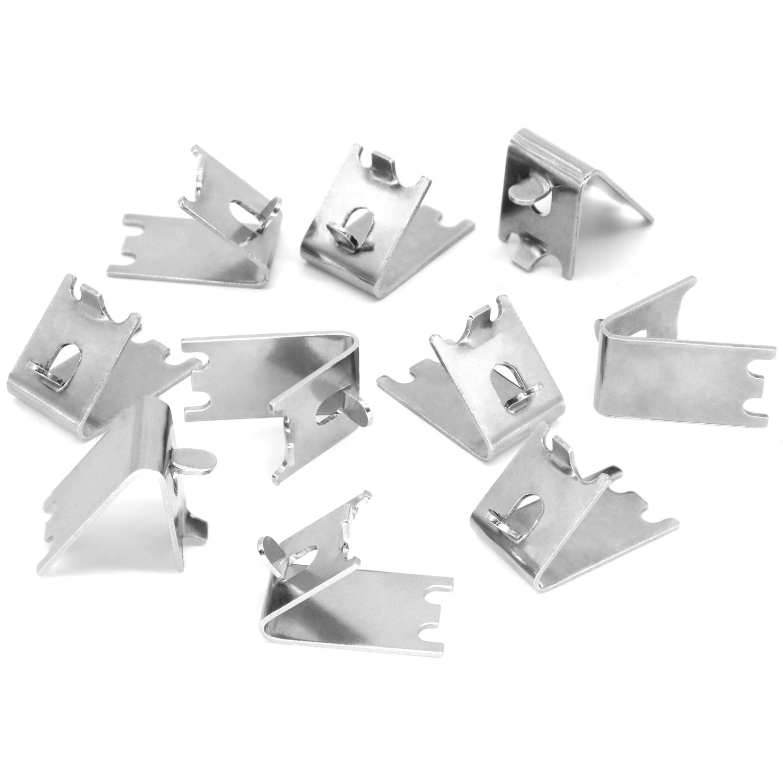 Buy Refrigerator Shelf Clips 920158, 10 Pcs Stainless Steel Freezer