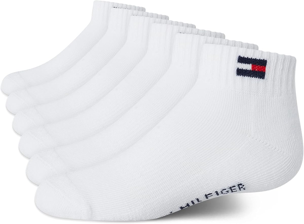 Kids 6 Pack Performance Cushioned Quarter Ankle Socks