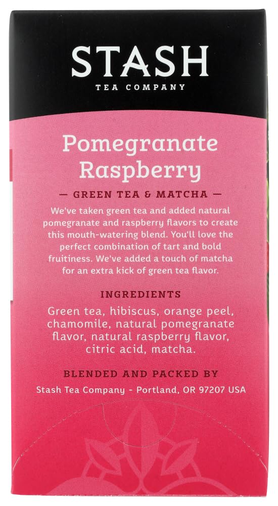 Stash Green Tea with Matcha Pomegranate Raspberry - 18 Tea Bags Pack of 2 — view 4