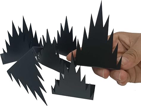 12-Pack Metal Security Fence Spikes Outdoor Anti Climb Spikes