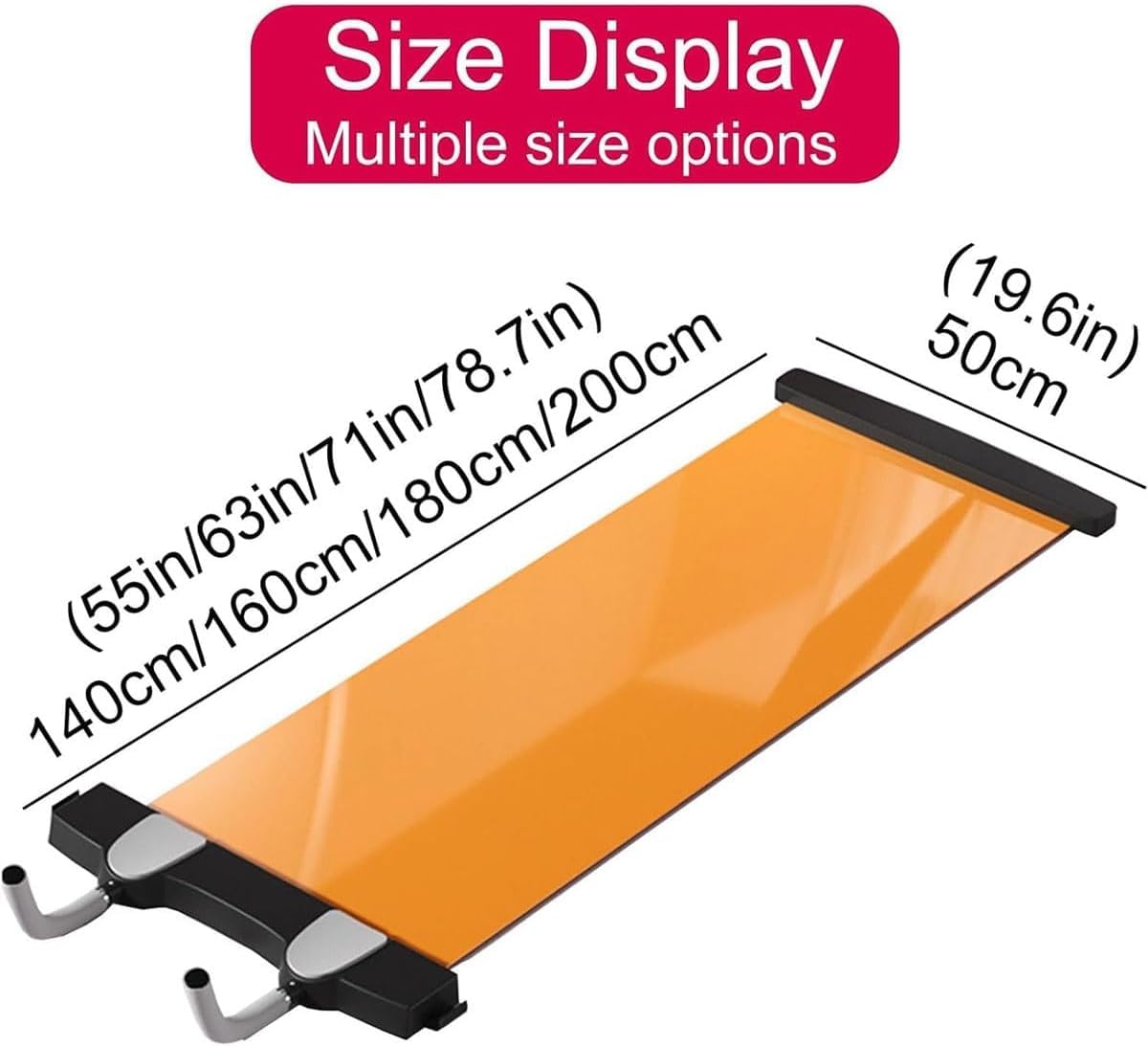 Slajd Board Sports Sliding Mat, Trening Board Training Mat, Mata Training Mat, Yoga Fitness Mat Pilates Board Do Ćwiczeń, Do Bilansu, Podstawowego Treningu,1.8m*0.5m