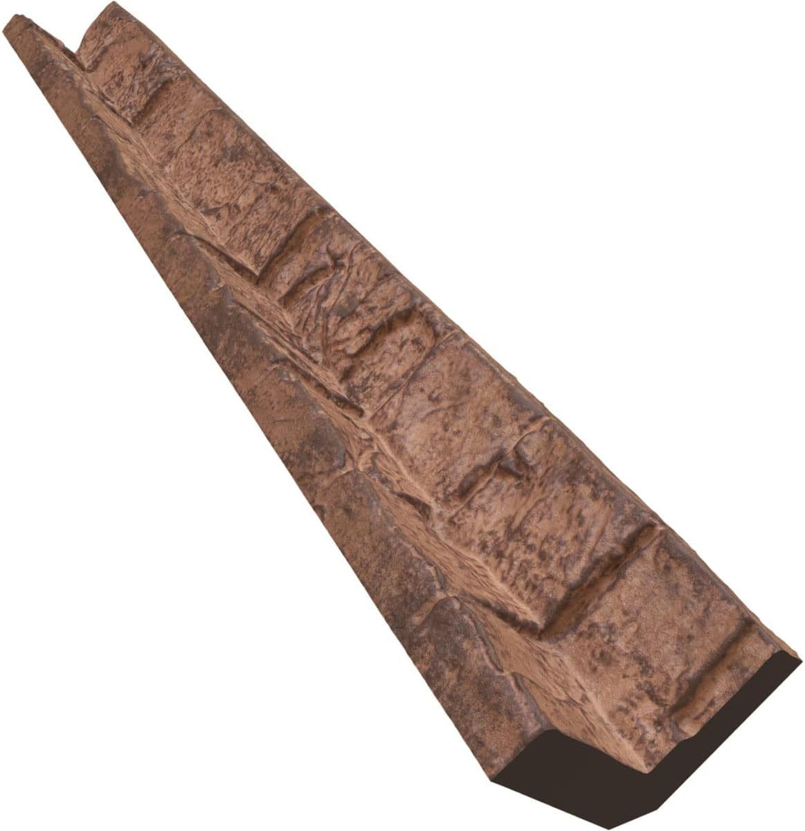 Ekena Millwork 3"W x 3"D x 48"H Universal Inside Corner for StoneWall Faux Stone Siding Panels, Sedona
