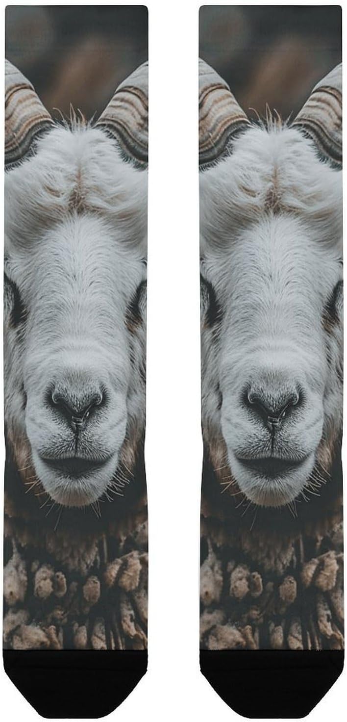 Longhorn Ram Knee High Soccer Socks Moisture Wicking