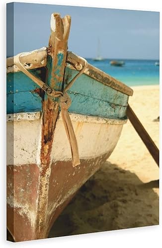 Bote En La Playa Canvas Poster Bedroom Decor Sports Landscape Office Room Decor GiftCanvas Poster Wall Art Decor Print Picture Paintings for Living