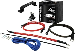 Polaris RZR 2nd Battery Kit, UTV Stereo Second Battery Kit w/AGM Battery, Mount, Isolator, Wires & Hardware (Not For Trail, Pro XP, R or S Models)