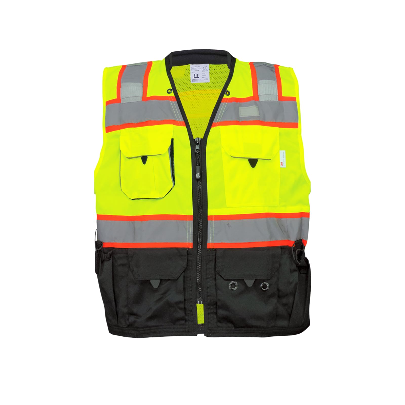 Global Glove GLO-099 FrogWear HV - Chaleco de seguridad de alta visibilidad para supervivencias, tamaño mediano