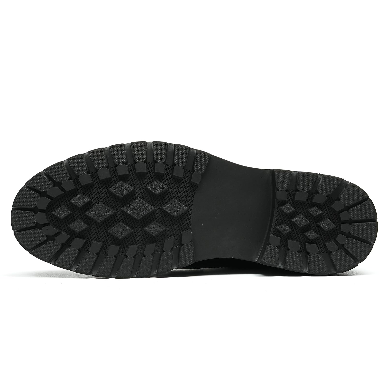 Générique Brogues Décontractées Confortables à Semelle Epaisse pour Hommes Chaussures Habillées Basses Lacets à Bout Rond en Cuir Derbys Formels Affaires