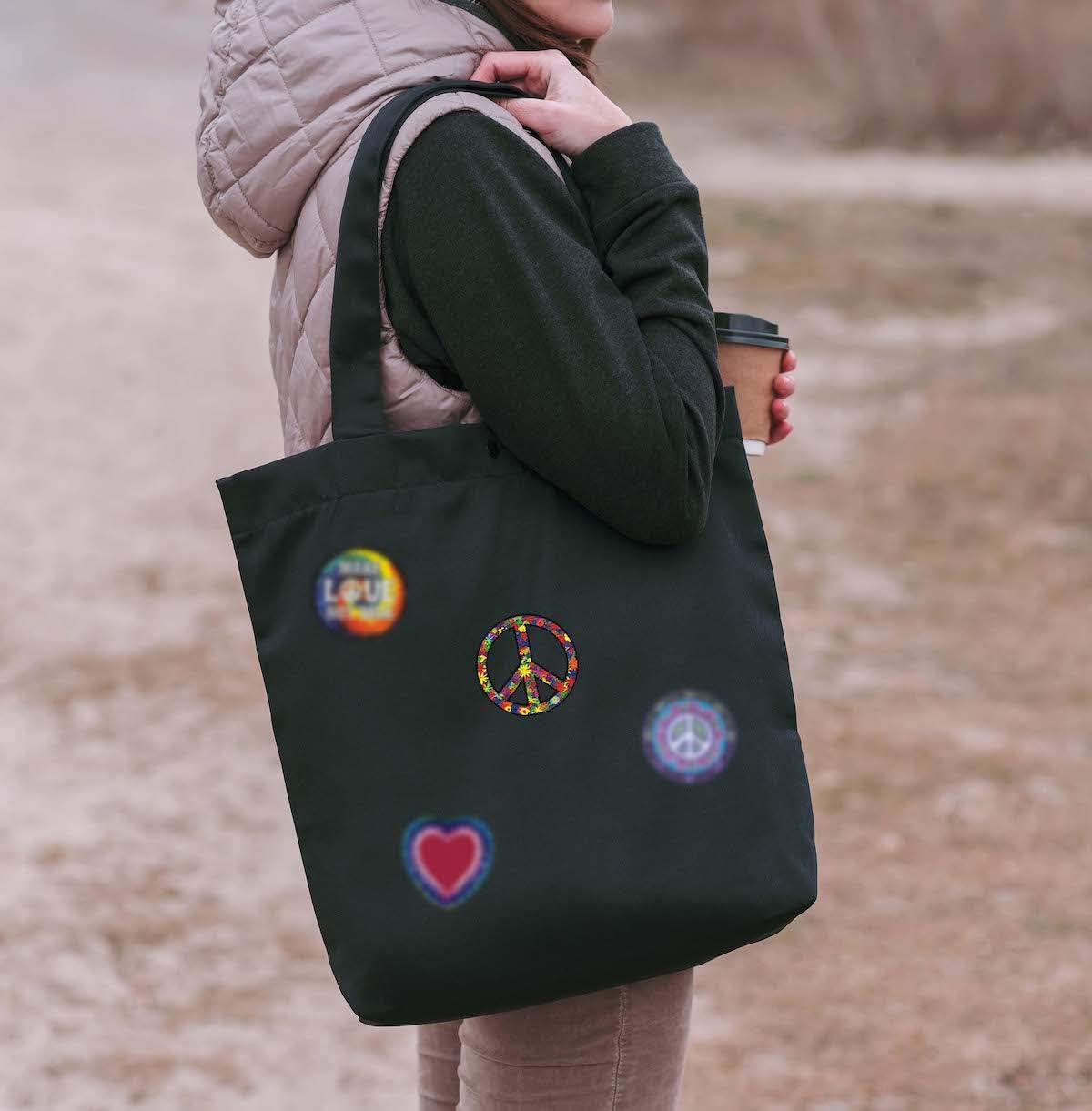 C&D Visionary Application Flower Power Peace Patch